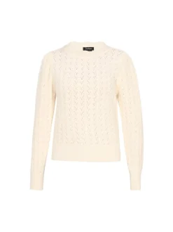 Usha Damen Pullover in weiß - Ausschnitt: Rundhals