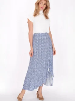Usha Damen Rock in blau