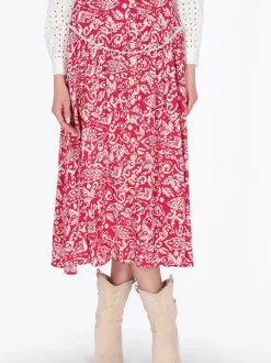 Usha Damen Rock in rosa
