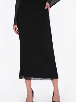 Usha Damen Rock in schwarz