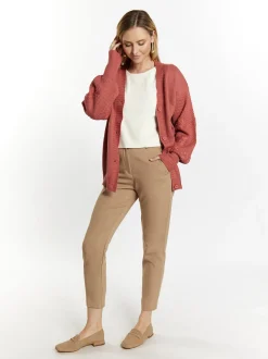 Usha Damen Strickcardigan in altrosa