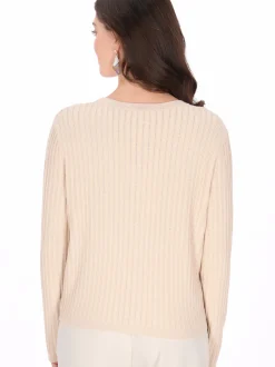 Usha Damen Strickjacke in beige