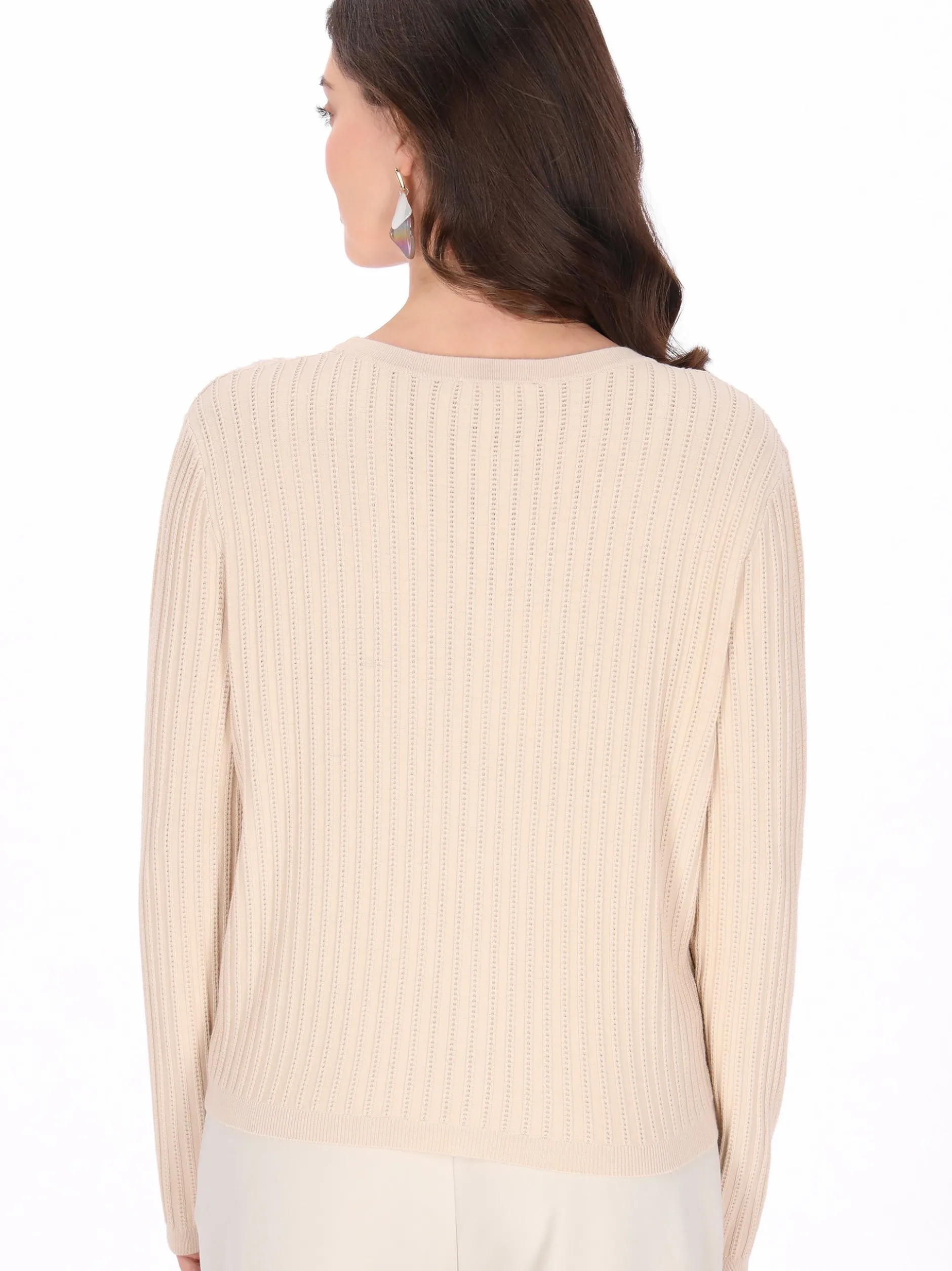 Usha Damen Strickjacke in beige