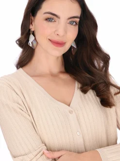 Usha Damen Strickjacke in beige