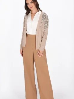 Usha Damen Strickjacke in beige