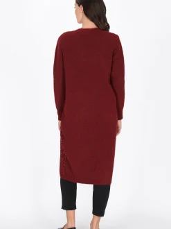 Usha Damen Strickjacke in bordeaux