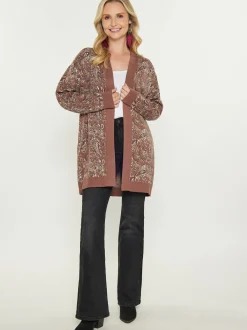 Usha Damen Strickjacke in camel