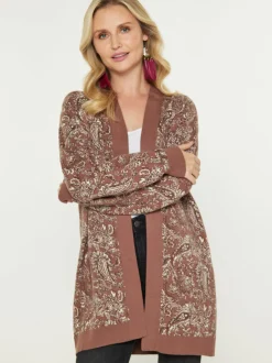Usha Damen Strickjacke in camel