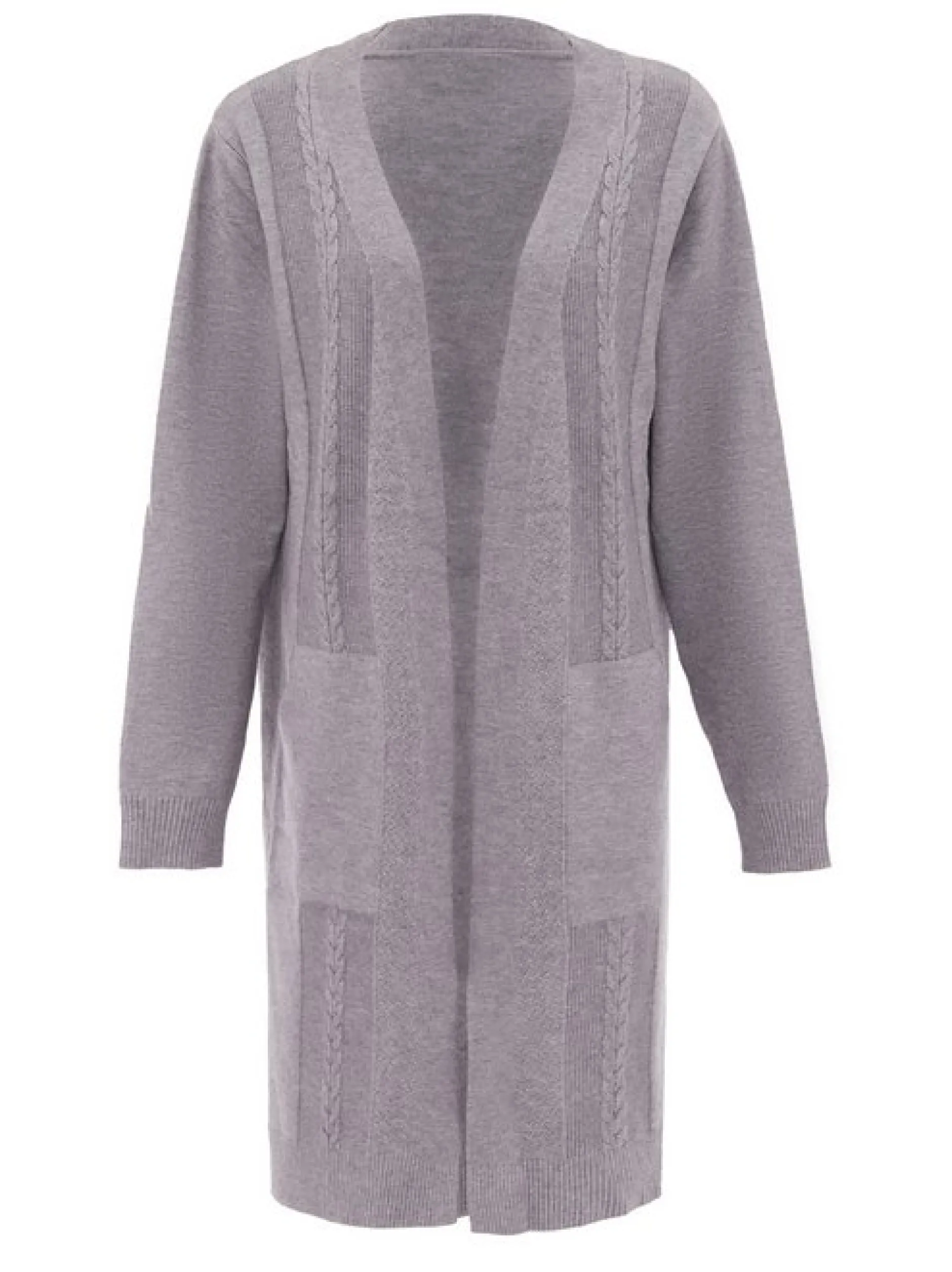 Usha Damen Strickjacke in grau