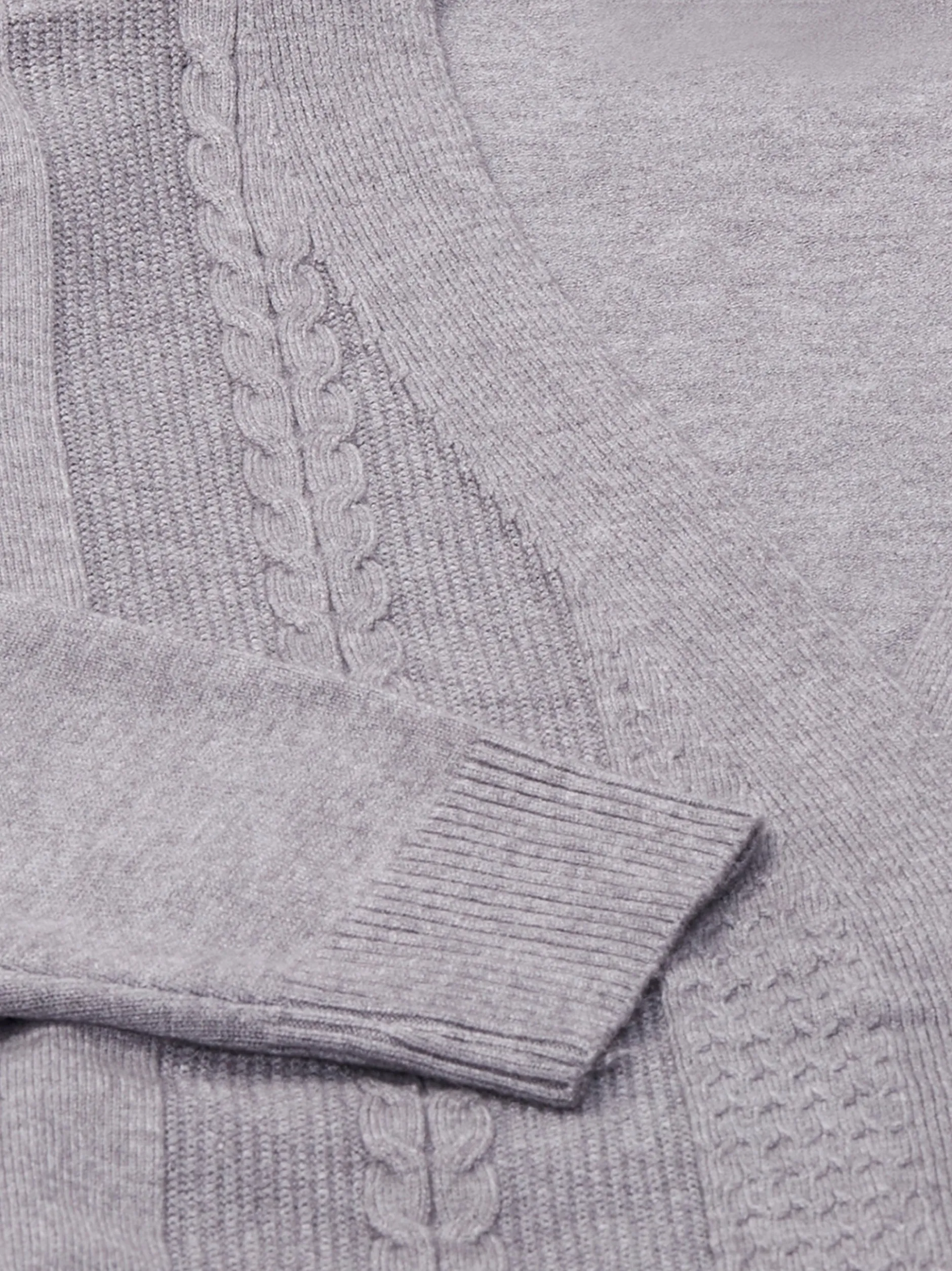 Usha Damen Strickjacke in grau