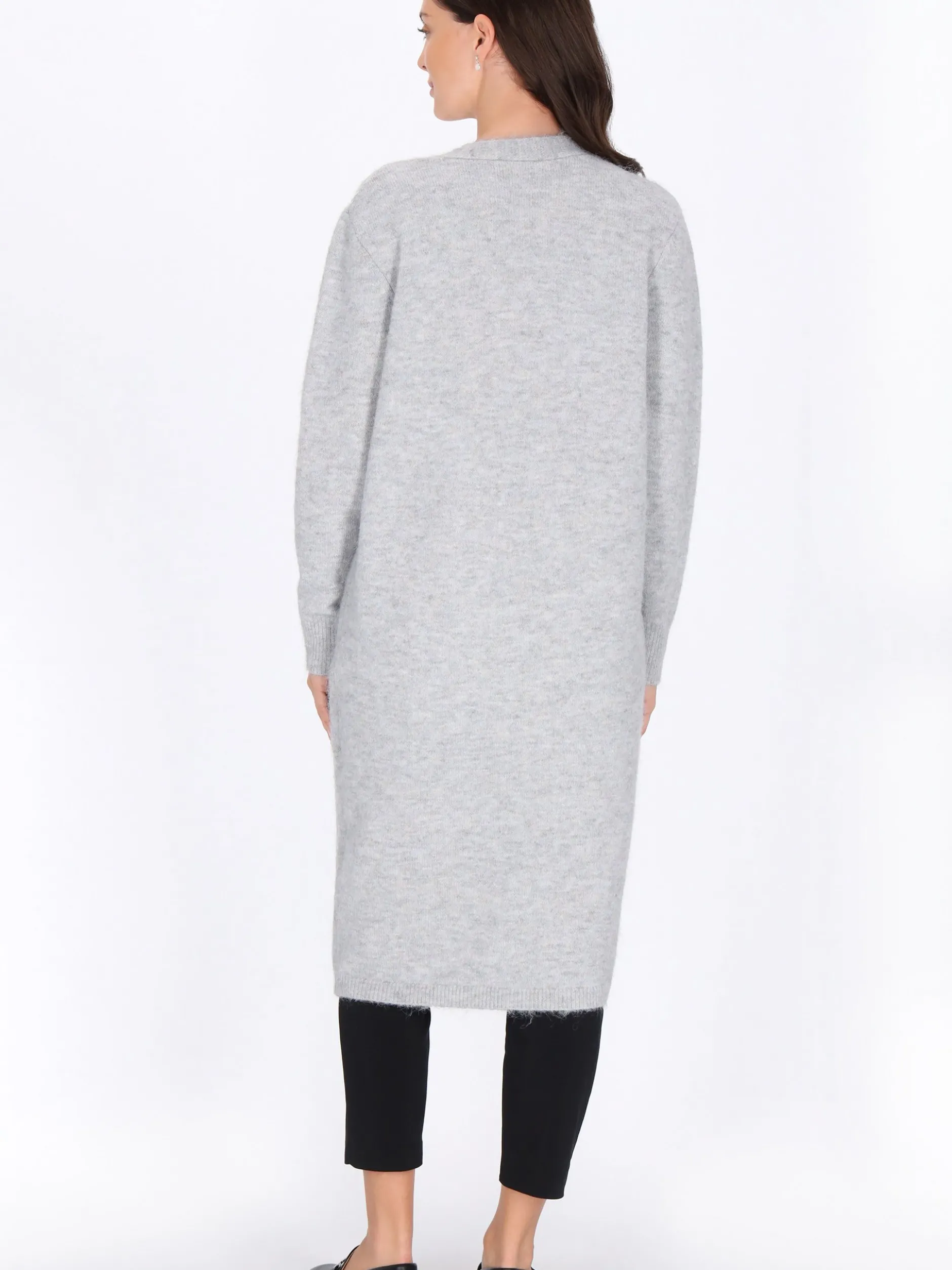 Usha Damen Strickjacke in grau