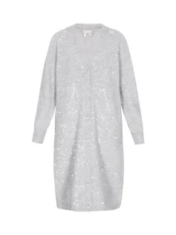 Usha Damen Strickjacke in grau