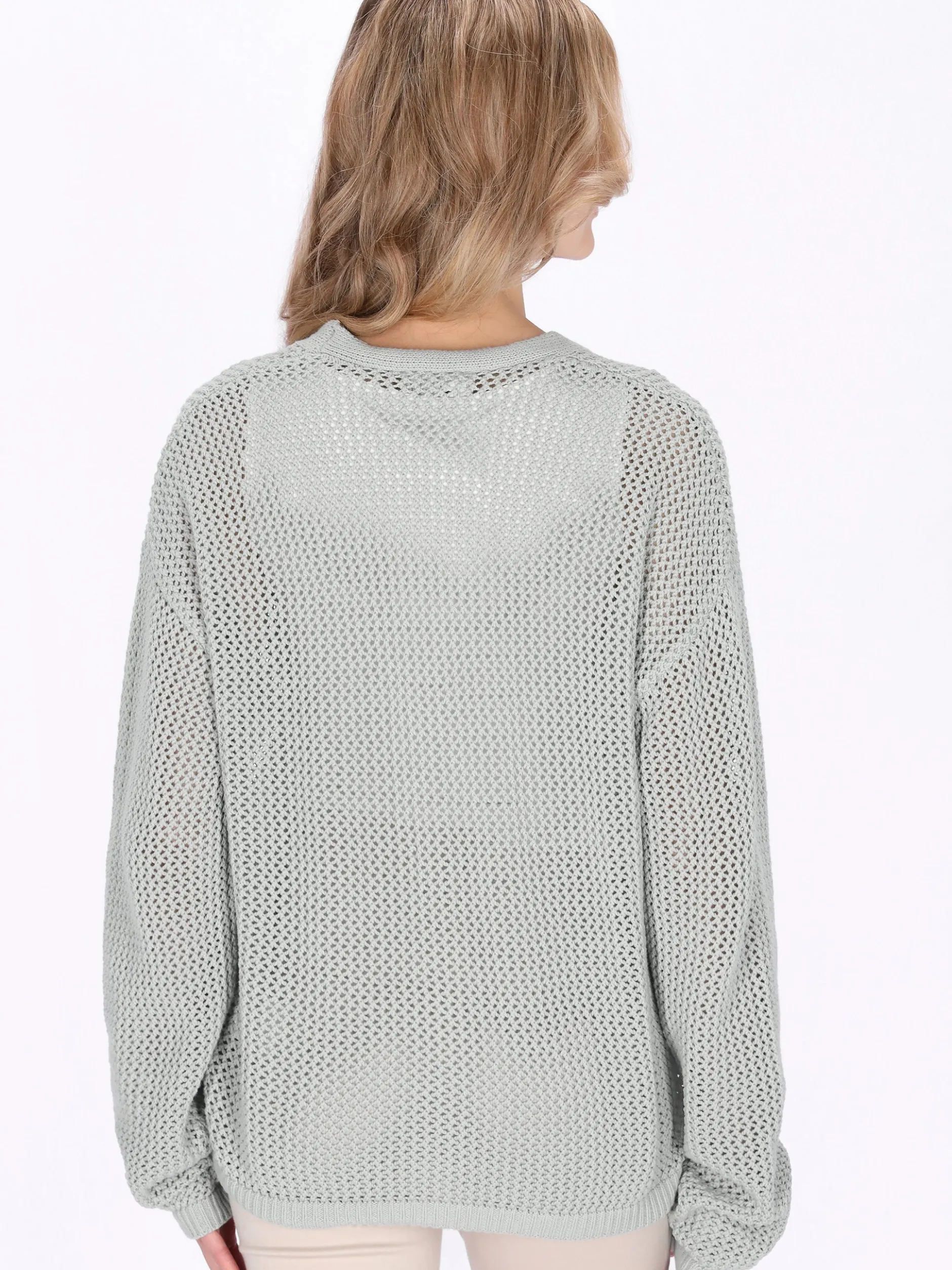 Usha Damen Strickjacke in grün