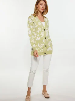 Usha Damen Strickjacke in grün