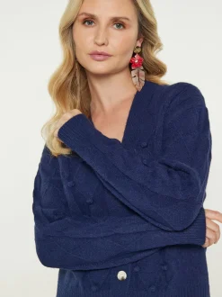 Usha Damen Strickjacke in marine