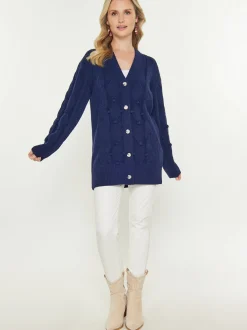 Usha Damen Strickjacke in marine