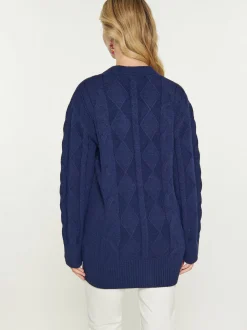 Usha Damen Strickjacke in marine