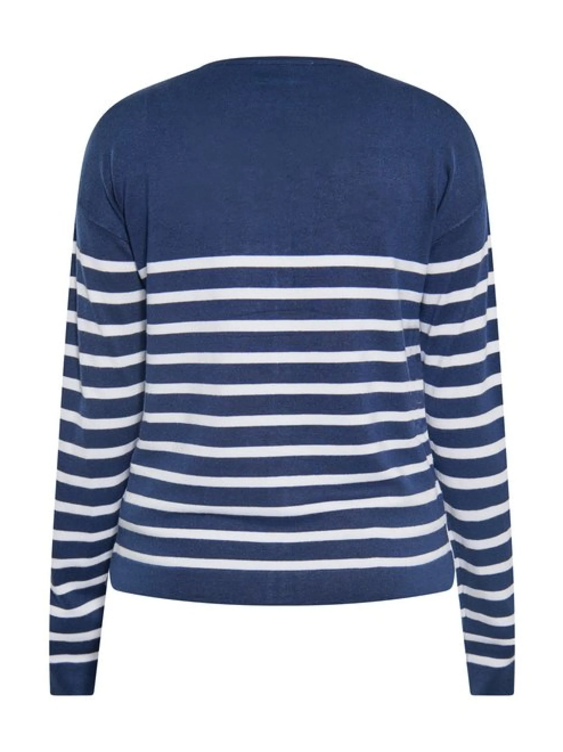 Usha Damen Strickjacke in marine - Ausschnitt: Rundhals
