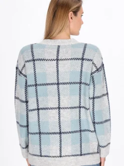 Usha Damen Strickjacke in mehrfarbig