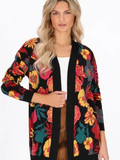 Usha Damen Strickjacke in mehrfarbig