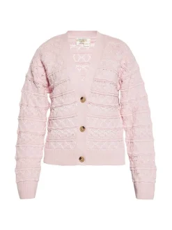 Usha Damen Strickjacke in rosa