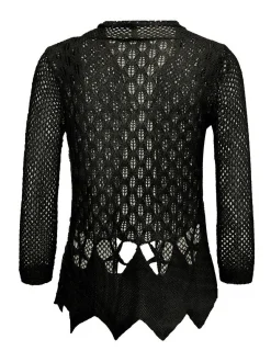 Usha Damen Strickjacke in schwarz