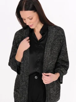 Usha Damen Strickjacke in schwarz