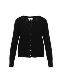 Usha Damen Strickjacke in schwarz