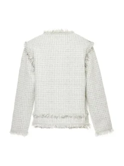 Usha Damen Strickjacke in weiß