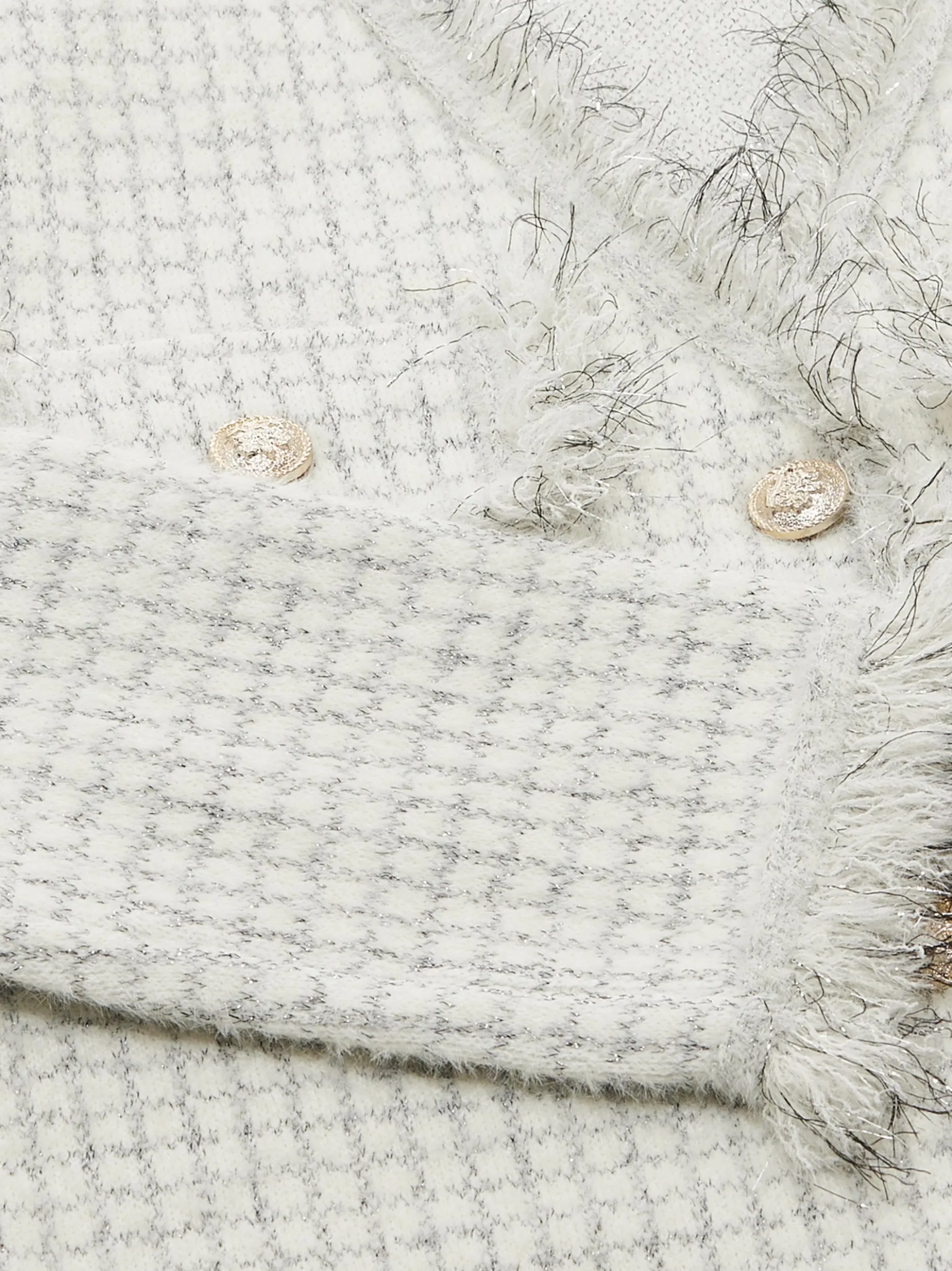 Usha Damen Strickjacke in weiß
