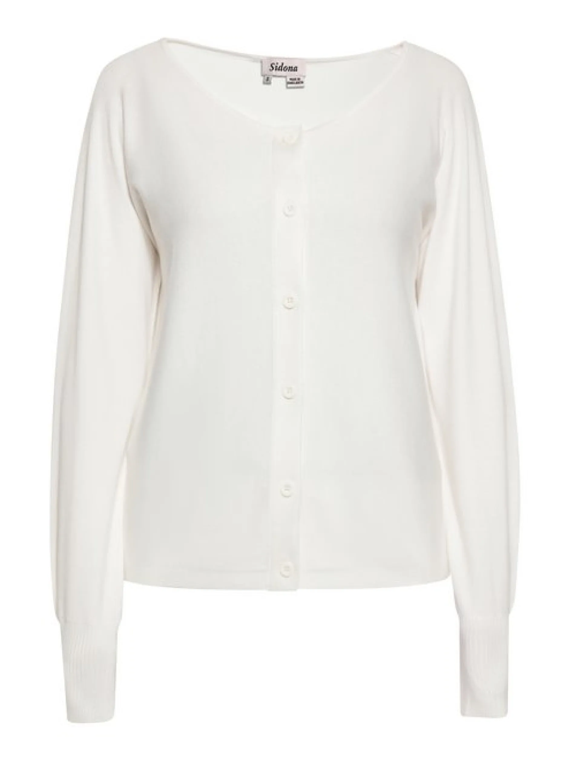 Usha Damen Strickjacke in weiß