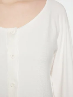 Usha Damen Strickjacke in weiß