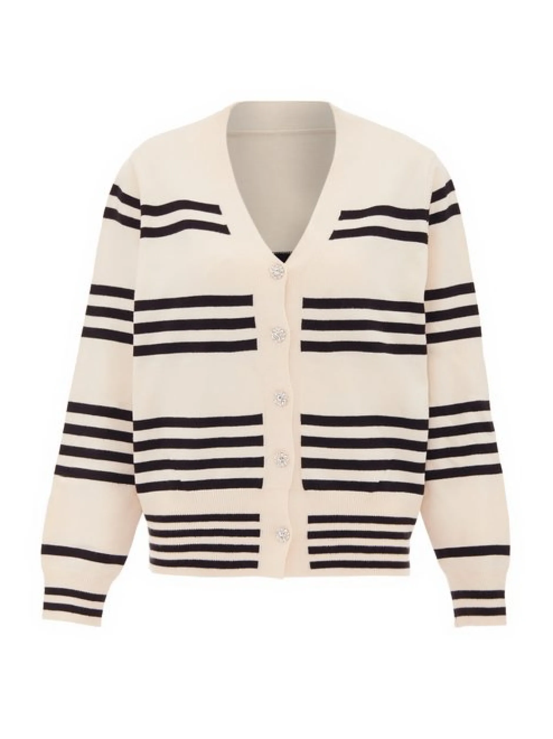 Usha Damen Strickjacke in weiß