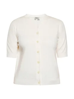 Usha Damen Strickjacke in weiß