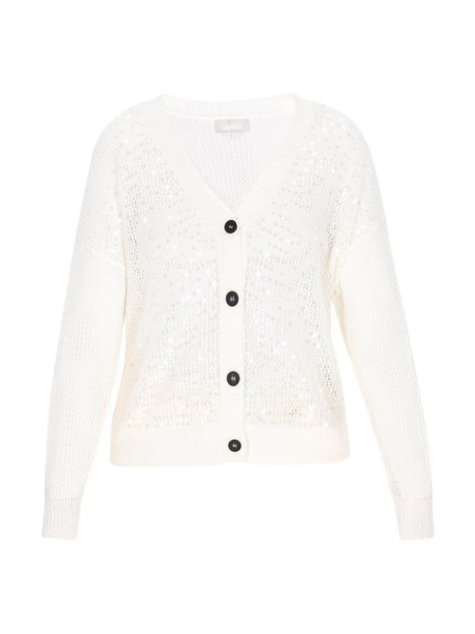 Usha Damen Strickjacke in weiß