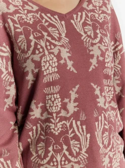 Usha Damen Strickpullover in altrosa