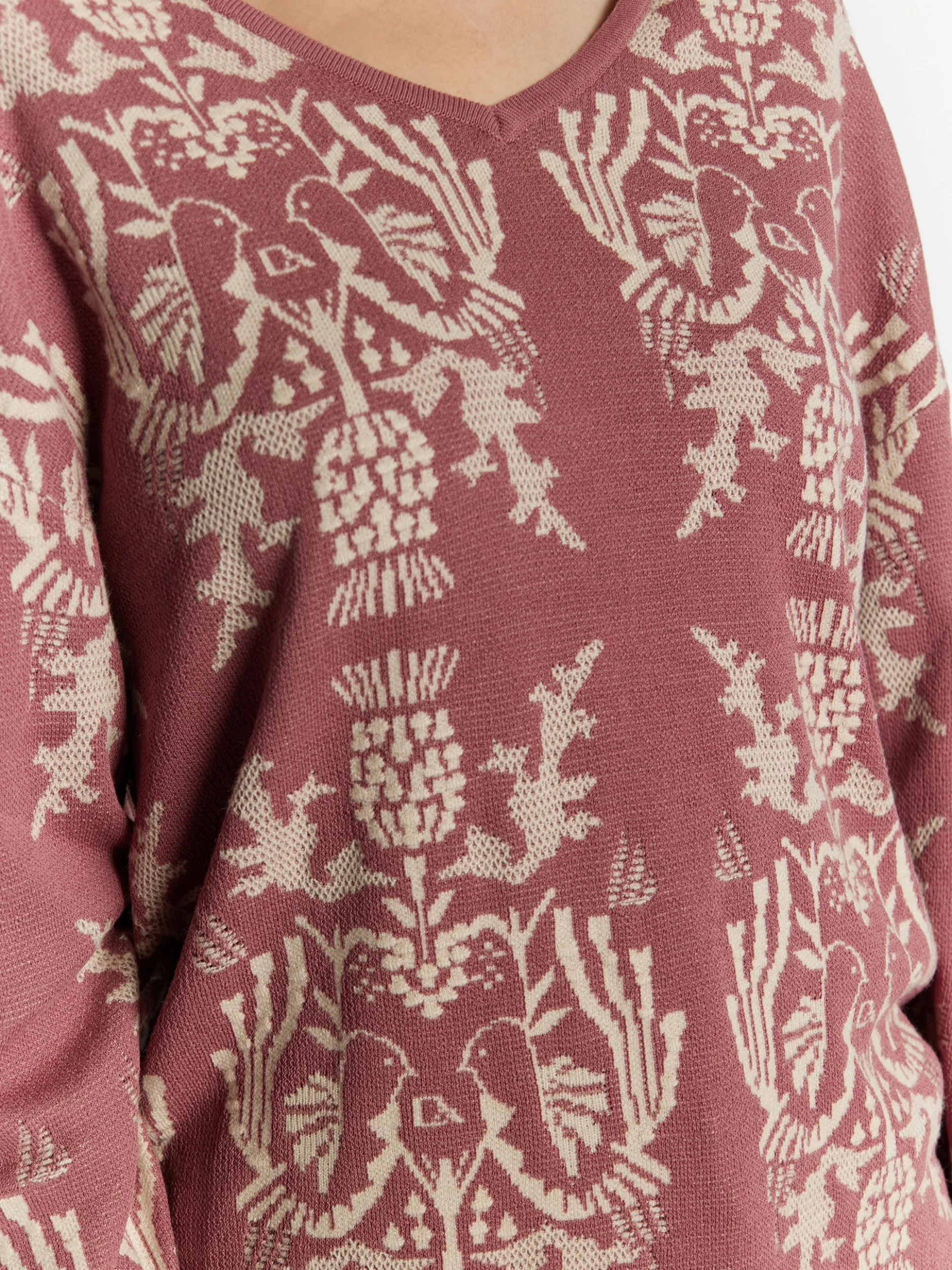 Usha Damen Strickpullover in altrosa