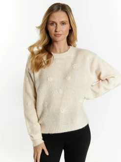Usha Damen Strickpullover in beige