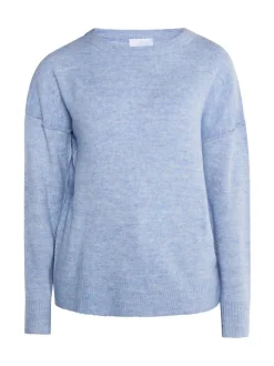 Usha Damen Strickpullover in blau - Ausschnitt: Rundhals