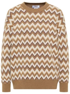 Usha Damen Strickpullover in braun
