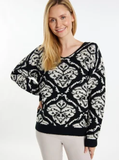 Usha Damen Strickpullover in mehrfarbig