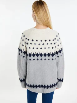 Usha Damen Strickpullover in mehrfarbig