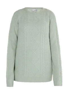 Usha Damen Strickpullover in mint - Ausschnitt: Rundhals