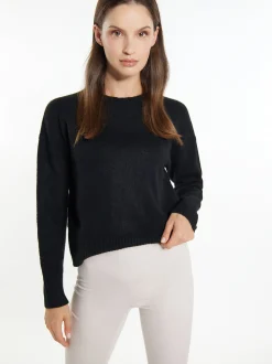 Usha Damen Strickpullover in schwarz