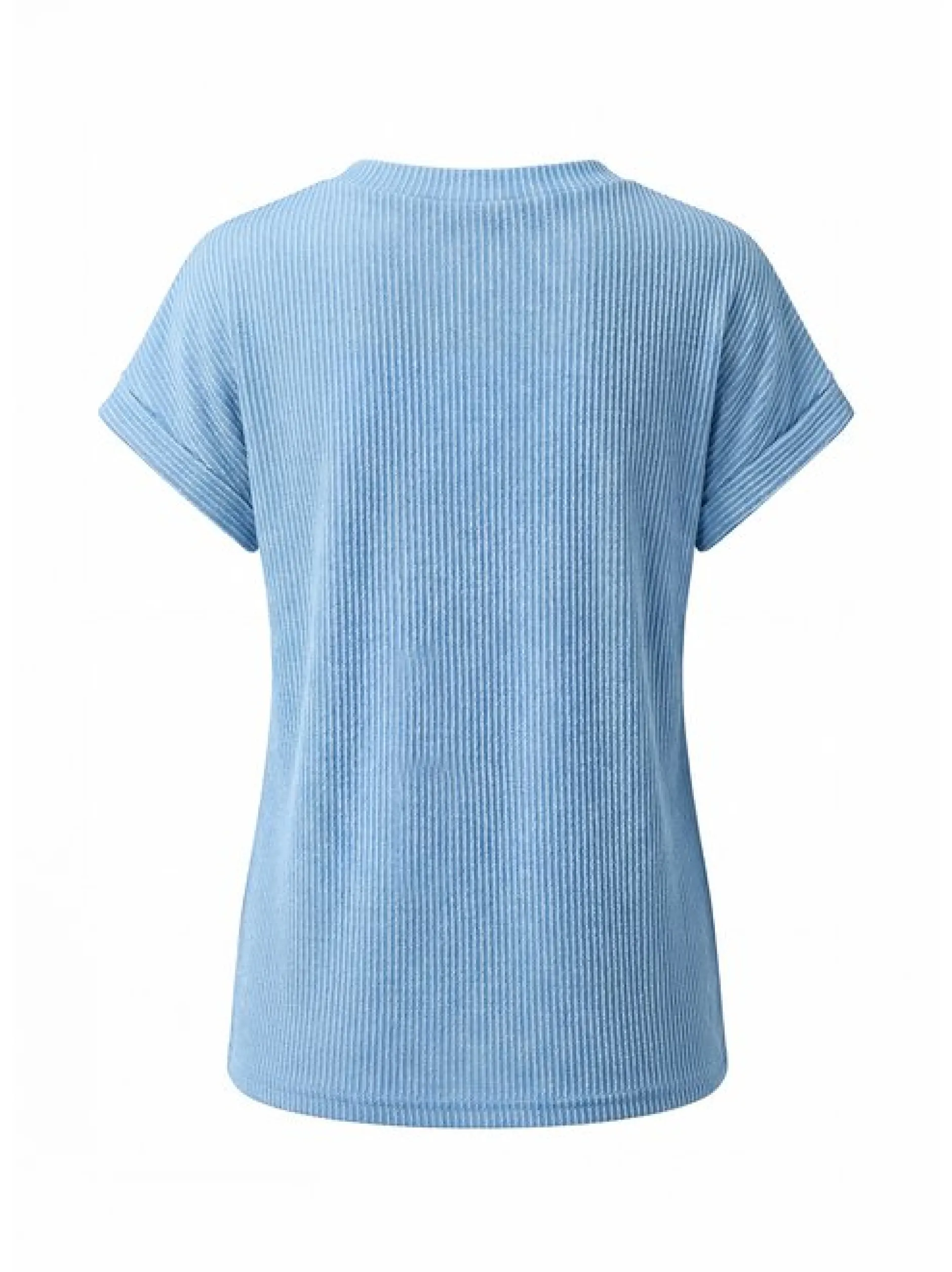 Usha Damen T-Shirt in blau - Ausschnitt: Rundhals