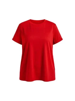 Usha Damen T-Shirt in rot - Ausschnitt: Rundhals