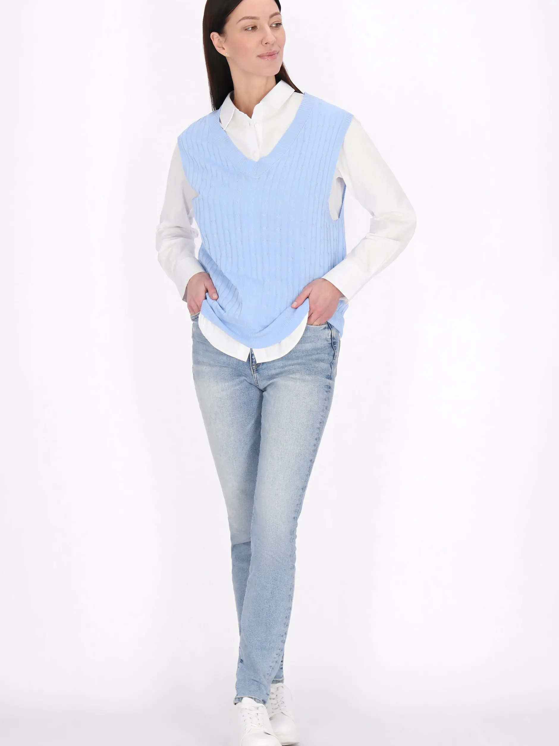 Usha Damen Weste in blau