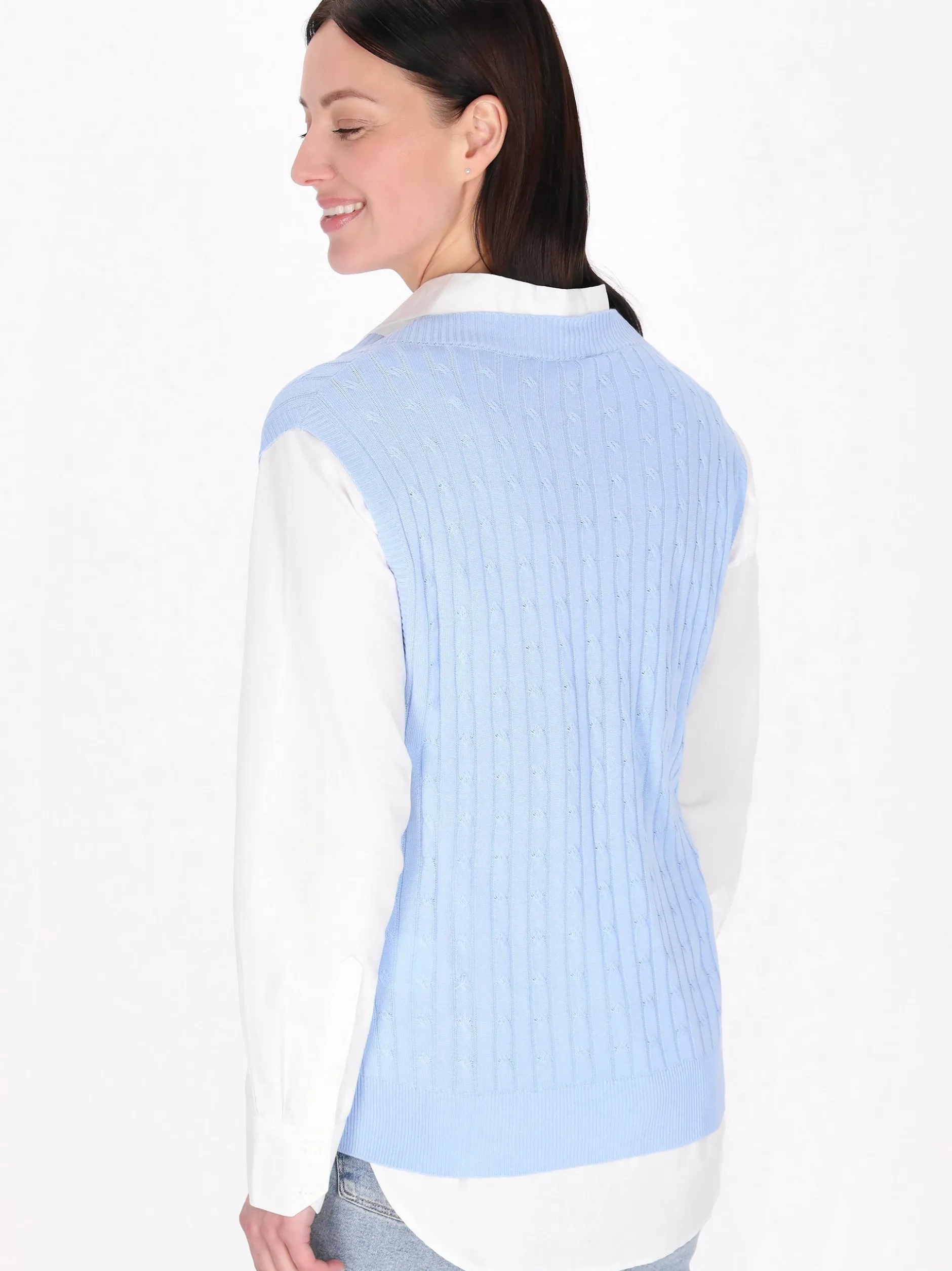 Usha Damen Weste in blau