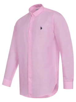 U.S. Polo Assn. Herren Hemd - USBlaake in pink