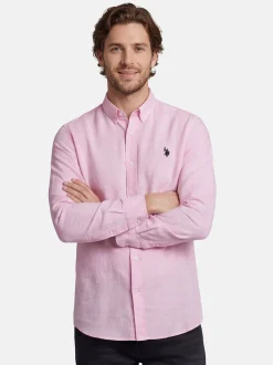U.S. Polo Assn. Herren Hemd - USBlaake in pink